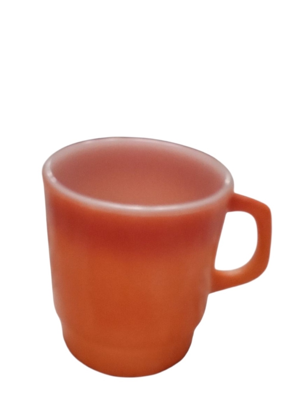 Vintage Fire King Hocking Orange Coffee Mug